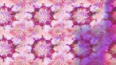 Renkli unsurlarla hareketli arka plan görüntüleri. Çiçekler. Eski model. Bayrak tarzı. Video kaydı. Şablon. Döngü. Kusursuz.. 