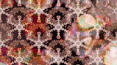 Renkli unsurlarla hareketli arka plan görüntüleri. Çiçekler. Eski model. Bayrak tarzı. Video kaydı. Şablon. Döngü. Kusursuz.. 