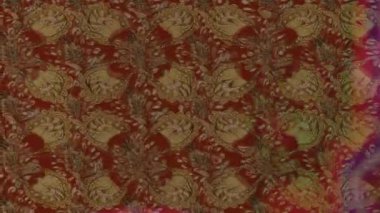 Renkli unsurlarla hareketli arka plan görüntüleri. Çiçekler. Eski model. Bayrak tarzı. Video kaydı. Şablon. Döngü. Kusursuz.. 