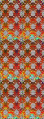 Raster çiçekleri klasik tarzda çizilmiş. Raster illüstrasyonu. Yumuşak, bahar çiçekleri kahverengi ve gri renklerde. Çiçekli, pürüzsüz desen.