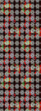 Küçük çiçekte güzel bir desen. Çiçekli bahar çiçekleri. Küçük renkli çiçekler. Moda baskıları için zarif bir şablon. Motley illüstrasyonu.