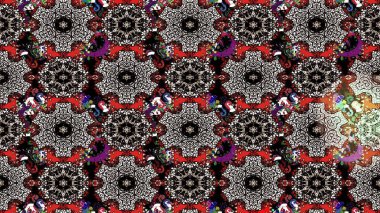 Flat Flower Elements Design. Sketch Floral Pattern in Raster illustration. Colour Spring Theme sketch pattern Background. Flowers on black and neutral colors.