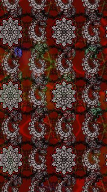 Renkli Yaz Temalı eskiz kalıbı. Düz Çiçek Elementleri Tasarımı. Güzel kumaş deseni. Yazdır. Raster çiçekli arka plan. Güzel çizim şekli..