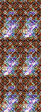 Kahverengi ve nötr renklerde bahar çiçekleri. Yaprak ve çiçeklerin suluboya resimleri, kahverengi ve nötr renkler üzerine çizimler. Raster illüstrasyonu.