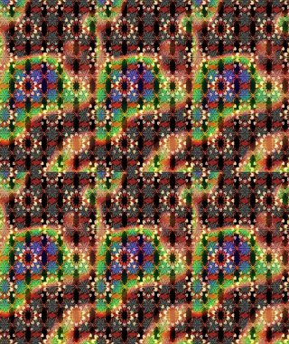 Çiçekli el çizimi çizimi deseni. Modern gelişim kahverengi ve siyah raster arka plan duvar kâğıdı illüstrasyonu klasik çizgili iz sürme desenli çiçekler, çiçekli süsler.