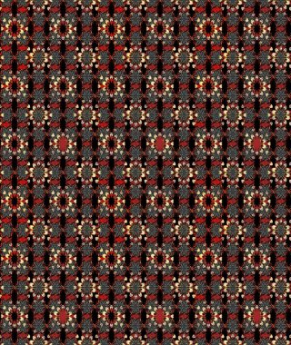 Küçük çiçekteki sevimli çiçek deseni. Raster illüstrasyonu. Çizim.