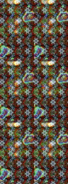 Düz Çiçek Elementleri Tasarımı. Süslü kumaş deseni. Renkli Bahar Teması eskiz kalıbı. Raster illüstrasyonunda çiçek deseni çizimi.