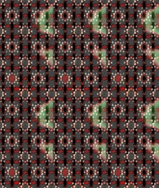 Kızılderili desenli desenli desenli şal deseni. Etnik Mandala süsü. Raster Henna dövme stili. Tekstil, tebrik kartı, boyama kitabı, telefon kılıfı baskısı için kullanılabilir.