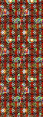 Çiçekli eskiz çizimi. Kahverengi ve kırmızı renkte çiçekler. Renkli Yaz Temalı eskiz kalıbı. Düz Çiçek Elementleri Tasarımı.