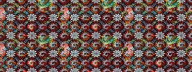 Küçük çiçekteki sevimli çiçek deseni. Siyah ve gri renkte çiçekler.