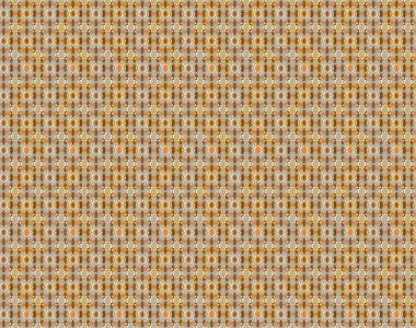 Küçük kahverengi, bej ve çiçeklerle oldukça eski bir besin torbası deseni. Millefleur 'lar. Tekstil, kumaş, kapaklar, duvar kağıtları, baskı, paket, koleksiyon defteri, örgü, dekupaj için çiçek arkaplanı.