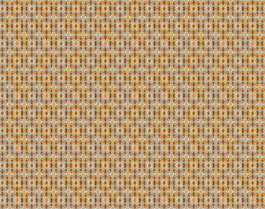 Küçük kahverengi, bej ve çiçeklerle oldukça eski bir besin torbası deseni. Millefleur 'lar. Tekstil, kumaş, kapaklar, duvar kağıtları, baskı, paket, koleksiyon defteri, örgü, dekupaj için çiçek arkaplanı.