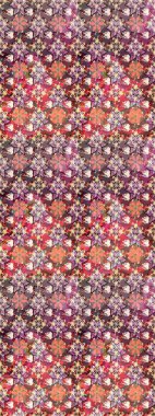 Raster illüstrasyonu. Güzel kumaş deseni. Tarafsız ve pembe renklerde. Raster illüstrasyonunda kusursuz çiçek deseni.