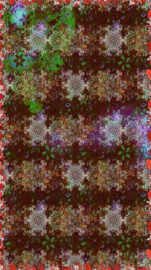 Kahverengi ve yeşil lale çiçekleriyle pürüzsüz bir desen. Paket kağıdı için en iyisi. Doğal kozmetik ürünleri, parfüm, çiçekçi dükkanı için bahar ihalesi tasarımı. Karşılama ya da düğün geçmişi olarak kullanılabilir.