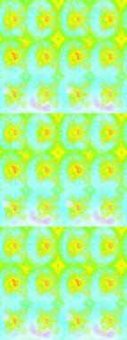 Yeşil renkli çiçekler. Raster illüstrasyonu. Şirin çiçek elementleri. Çizim.