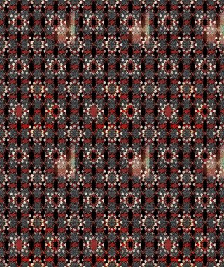 Çiçekli eskiz deseni. Suluboya çizimi. El çizimi. Siyah ve kahverengi renkte çiçekler.