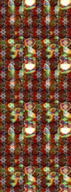 Kahverengi ve kırmızı renkte çiçekli çiçek deseni. Suluboya tarzında kahverengi ve kırmızı renkte çiçekler.