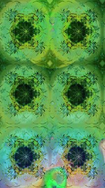 Renkli Bahar Teması eskiz kalıbı. Düz Çiçek Elementleri Tasarımı. Güzel kumaş deseni. Raster illüstrasyonunda çiçek deseni çizimi.