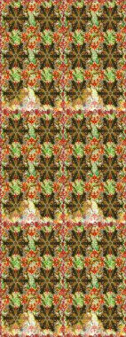 Kusursuz altın desenli bukleler. Doğu tarzı arabesk. Raster. Parlak dantel, stilize çiçekler, şal desenli. Kahverengi renklerde, altın elementlerle kusursuz desen. Zarif altın deseni aç.