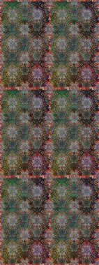 Raster - stok. Gri ve kahverengi çiçekli kusursuz desen, suluboya çiçek deseni, sevimli çiçek, duvar kağıdı, kart veya kumaş için fayanslı.