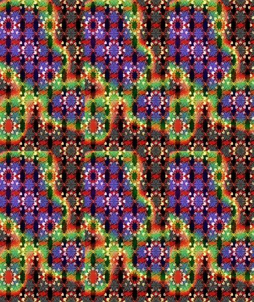 Organik motif arka planı. Çizim kalıbı. Raster illüstrasyonu. Ultraviyole kumaş deseni.