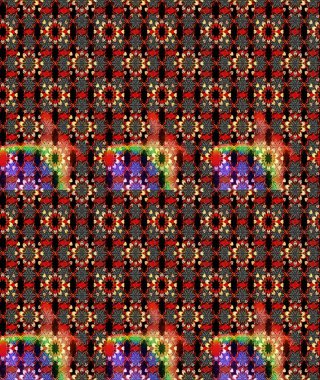 Sevimli çiçek raster deseni. Siyah ve kırmızı renkte çiçekler. Sketch Colour Spring Theme eskiz kalıbı. Düz Çiçek Elementleri Tasarımı.