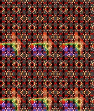 Çiçekli, yapraklı, çiçek desenli eskiz. El çizimi. Raster illüstrasyonu.