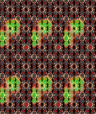 Raster Illustrasyon 'daki Çiçek Deseni' nin son moda çizimi. Güzel kumaş deseni. Renkli Yaz Temalı eskiz kalıbı. Düz Çiçek Elementleri Tasarımı.