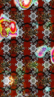 Üzerinde gri ve kırmızı renkler olan çiçek desenleri çiz. Suluboya tarzında gri ve kırmızı renkte çiçekler.