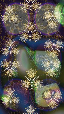 Raster Güzel kumaş deseni. Raster suluboya deseni, narin çiçekler, gri ve kahverengi çiçekler, tebrik kartı şablonu..