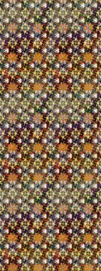 Kahverengi ve bej renkli çiçekler. Çiçekli karalama şeklinde Raster çiçek deseni. Nazikçe, güzel çiçek arkaplanı..