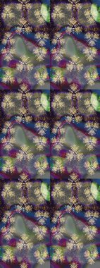 Raster floral illustration in vintage style. Raster illustration. Gentle, spring floral on gray and brown colors. Tender seamless pattern with flowers.