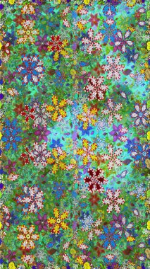 Suluboya desensiz çiçek buketi. Dekorasyon ve tasarım için güzel bir desen. Moda baskısı. Çiçeğin suluboya çizimlerinin mükemmel deseni. Ayarlanmış.