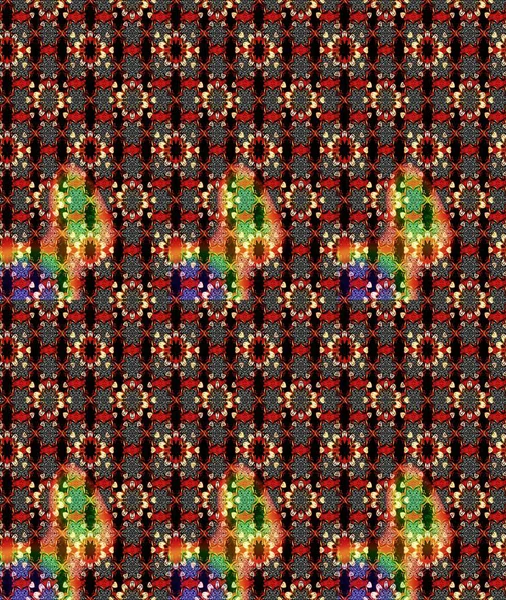 Tomurcukları papatya çiçekleri olan sevimli bir çiçek deseni. Eskiz geçmişi. Raster illüstrasyonu. Kumaş, tekstil, duvar kağıdı baskısı için. Eski usul. Miles Fleur, dandik süs.