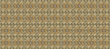 Paisleys zarif çiçek desenli arkaplan duvar kâğıdı çizimi klasik stil, güzel 3D çizgili sanat eseri altın bej, kahverengi ve nötr desenli çiçekler bir süs bırakır