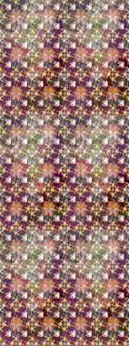 Hoş bir çiçek geçmişi var. Güzel kumaş deseni. Küçük bir çiçekte eskiz deseni. Raster illüstrasyonu.