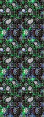 Flowers wallpaper. Floral background. Colorful sketch pattern. In cute textile style on gray and black colors. Raster illustration.