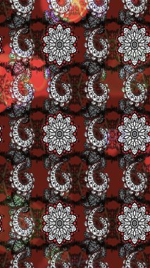 Yumuşak, bahar çiçekli arka plan. Çiçekli karalama şeklinde Raster çiçek deseni. Gri ve kahverengi renkte çiçekler.