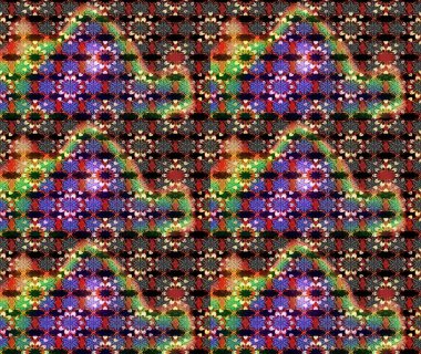 Çiçek ve yapraklı çiçek deseni. Küçük çiçekli şirin bir desen. Raster illüstrasyonu.