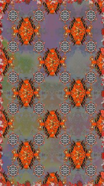 Raster illüstrasyonu. Gri renkli, zarif çiçek buketli suluboya. Düz Çiçek Elementleri Tasarımı. Renkli Bahar Teması Kusursuz Arkaplan.