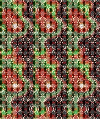 Çiçekli karalama şeklinde Raster çiçek deseni. Yumuşak, bahar çiçekli arka plan. Kahverengi ve yeşil renkte çiçekler.