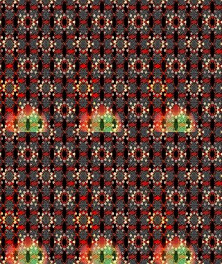 Küçük çiçekli basit bir çiçek çizimi. Siyah ve kırmızı renkte şirin çiçekler. Moda baskısı, albüm, ambalaj kağıdı ve duvar kağıdı için zarif dekoratif süslemeler. Raster illüstrasyonu.