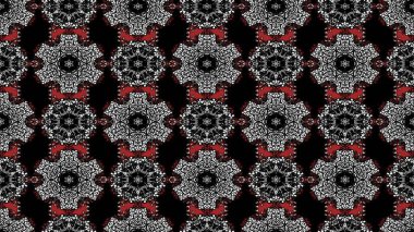 Gentle, tender floral background. Flowers on black and gray colors. Raster floral pattern in doodle style with flowers.