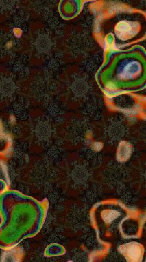 Elle boyanmış suluboya resim çizimleri, çiçekler ve bitkiler. Kahverengi ve gri renkte çiçekler.