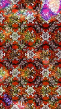 Kızılderili desenli desenli desenli şal deseni. Raster Henna dövme stili. Etnik Mandala süsü. Tekstil, tebrik kartı, boyama kitabı, telefon kılıfı baskısı için kullanılabilir.