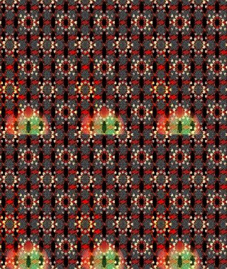Küçük çiçekli basit bir çiçek çizimi. Siyah ve kırmızı renkte şirin çiçekler. Moda baskısı, albüm, ambalaj kağıdı ve duvar kağıdı için zarif dekoratif süslemeler. Raster illüstrasyonu.