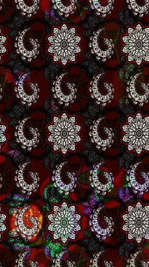 Çiçek arkaplan. Güzel kumaş deseni. Çizim raster deseni.