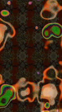 Çiçeksel elementlerle süslenmiş zarif raster dokusu. Küçük çiçekte hoş bir çiçek deseni var. Parlak çiçekli kahverengi ve gri renkler üzerine soyut çizim deseni.