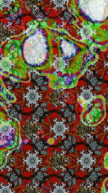 Çiçekli zambakların eskiz geçmişi. Parlak çiçekli kolaj çiçekleri kahverengi ve gri. Çiçek tasarımı için inanılmaz kolaj cennet tarzı..