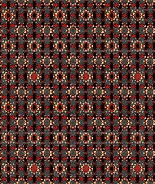 Sketch Floral Pattern in Raster illustration. Fancy fabric pattern. Colour Spring Theme sketch pattern Background. Flat Flower Elements Design.